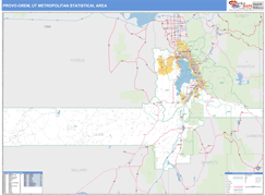 Provo-Orem Metro Area Digital Map Basic Style